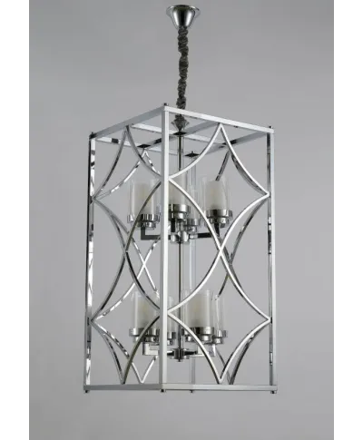 Lampa wisząca - Chromowana Loft - Quadrato Duo