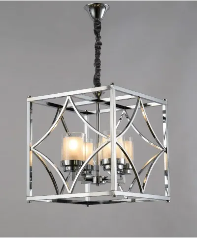 Lampa wisząca LOFT - Chromowana Quadrato