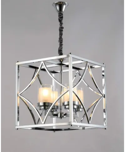 Lampa wisząca LOFT - Chromowana Quadrato