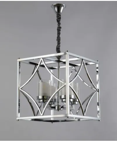 Lampa wisząca LOFT - Chromowana Quadrato