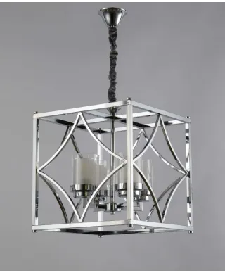 Lampa wisząca LOFT - Chromowana Quadrato