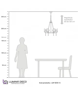 Żyrandol Kryształowy - Nowoczesny Montego W6