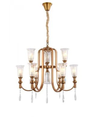 Żyrandol Nowoczesny - Kryształowy Rionella W9