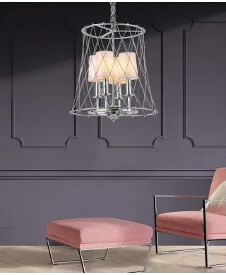 Lampa wisząca - Chromowana Berton