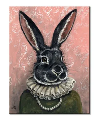Lady Bunnikins - obraz na płótnie
