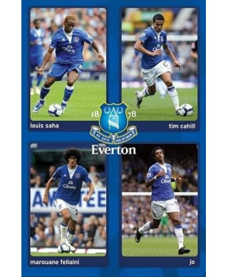 Everton (Saha, Cahill, Fellaini & Jo) - plakat