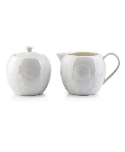 Cukiernica z mlecznikiem - ROSE - Porcelana Biała