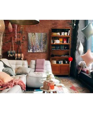 Obraz na płótnie - Lava Flow - Abstrakcja - 85x85 cm