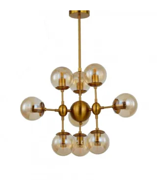 Lampa wisząca - Nowoczesna Gala Brass W10