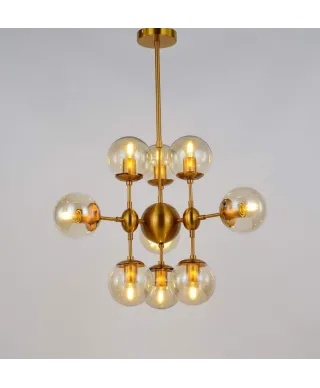 Lampa wisząca - Nowoczesna Gala Brass W10