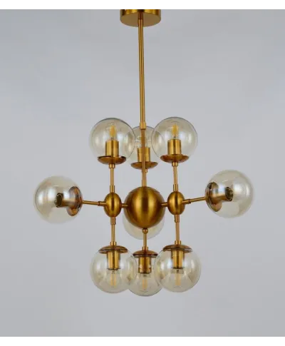 Lampa wisząca - Nowoczesna Gala Brass W10