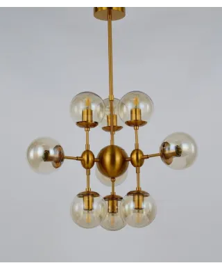 Lampa wisząca - Nowoczesna Gala Brass W10