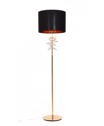 Lampa Podłogowa - Stojąca czarna - Milari