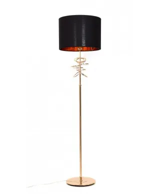 Lampa Podłogowa - Stojąca czarna - Milari