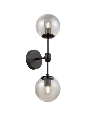Lampa ścienna - Kinkiet Czarny Loft - Zodiak W2