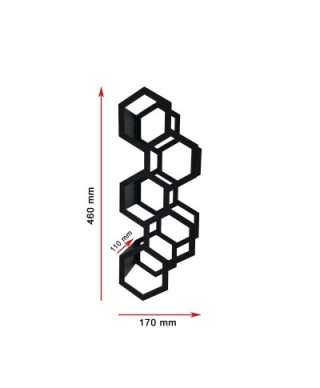 Wieszak na wino - Plaster - 5 Butelek - Metalowy