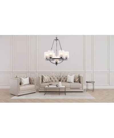 Lampa wisząca - Loft Chromowana Santini W7