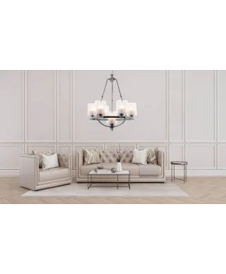 Lampa wisząca - Loft Chromowana Santini W7