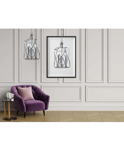 Lampa wisząca - Sufitowa Chromowana Elmont W3