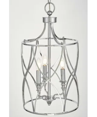 Lampa wisząca - Sufitowa Chromowana Elmont W3