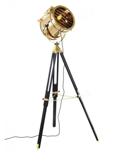 Lampa Stojąca - Podłogowa Złota Futuris