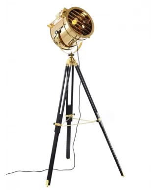 Lampa Stojąca - Podłogowa Złota Futuris