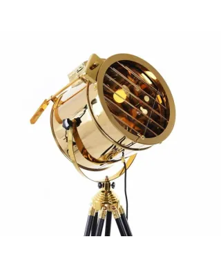 Lampa Stojąca - Podłogowa Złota Futuris