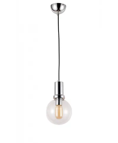 Lampa wisząca - Chrom - Przezroczysta - Dorito D15
