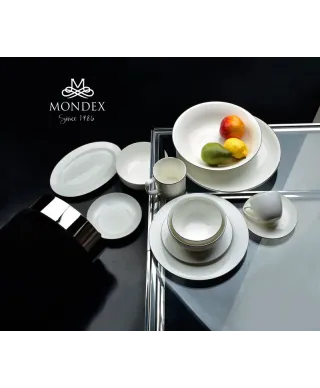 Talerz obiadowy płaski - Siimple Biały - 26,5cm