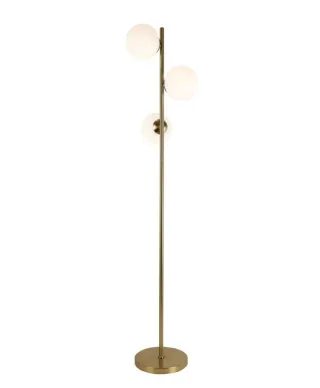 Lampa stojąca - Podłogowa - Złota - Fredica - W3