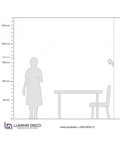 Lampa ścienna - Kinkiet Chromowany Marsiada W2