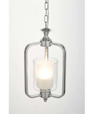 Lampa wisząca chromowana - Loft Altanta W1