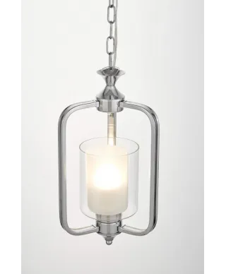 Lampa wisząca chromowana - Loft Altanta W1