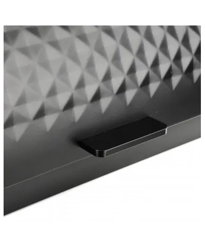 Pojemnik na pieczywo - Chlebak czarny - Diamond - 39x28cm