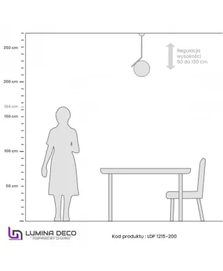 Lampa wisząca - Mosiężna Sorento D20