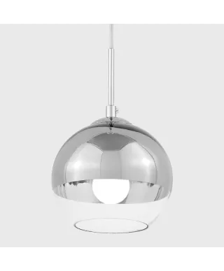Lampa wisząca - Nowoczesna - Chromowana - Veroni D15