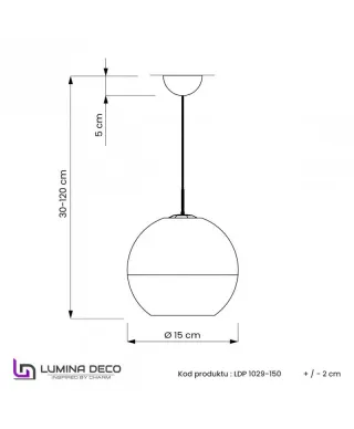 Lampa wisząca - Nowoczesna - Chromowana - Veroni D15