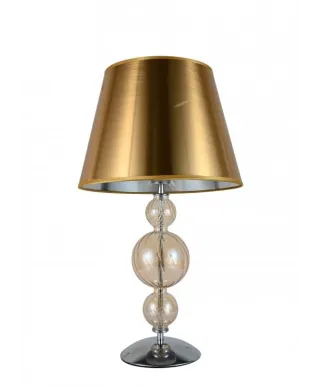 Lampka nocna - Złota Lampa stołowa Muraneo