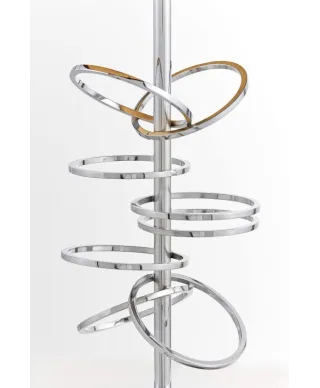 Lampka nocna Czarny Chrom - Lampa stołowa Milari