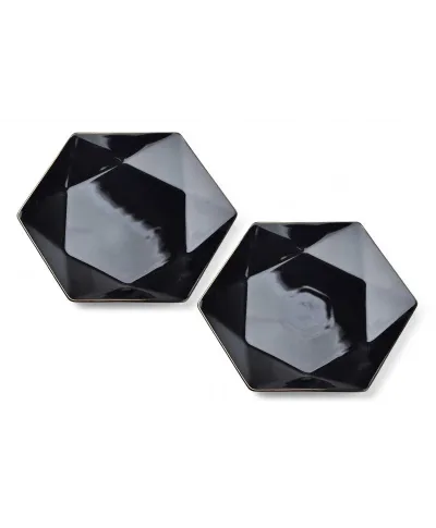 Komplet talerzy płaskie 32x28cm - RALPH BLACK