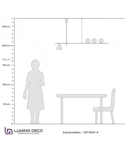 Lampa wisząca - Nowoczesna Renzo W4