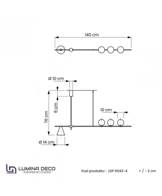 Lampa wisząca - Nowoczesna Renzo W4