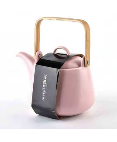 Dzbanek porcelanowy - różowy - Happy - 1.1L