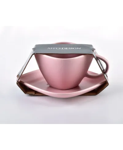 Filiżanka do espresso - Happy - Różowa - 100ml