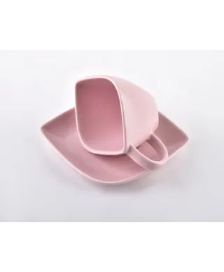 Filiżanka do espresso - Happy - Różowa - 100ml