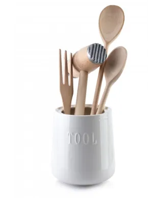 Pojemnik na przybory kuchenne - Porcelana - Modern Life - 12x14cm