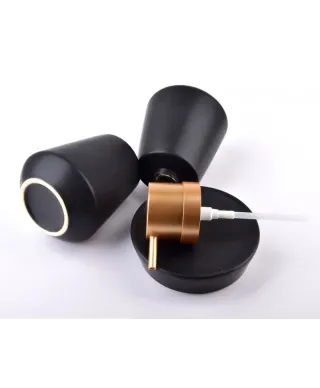 Komplet łazienkowy ceramiczny - Eda Black - 3 elem.