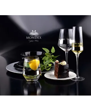 MIRELLA SILVER KPL. 2 SZKLANEK 450ml    7.5x6xh9cm