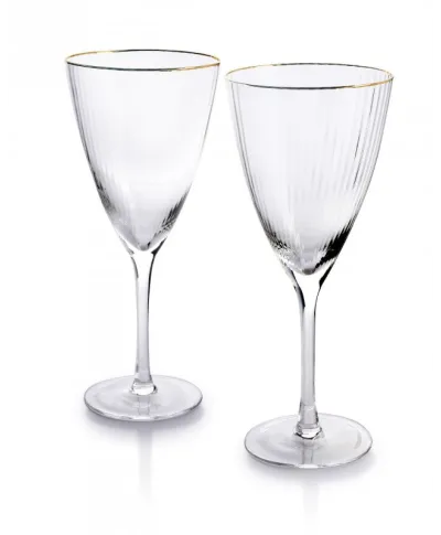 Komplet kieliszków do wina 420ml - Mada Gold
