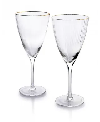 Komplet kieliszków do wina 420ml - Mada Gold